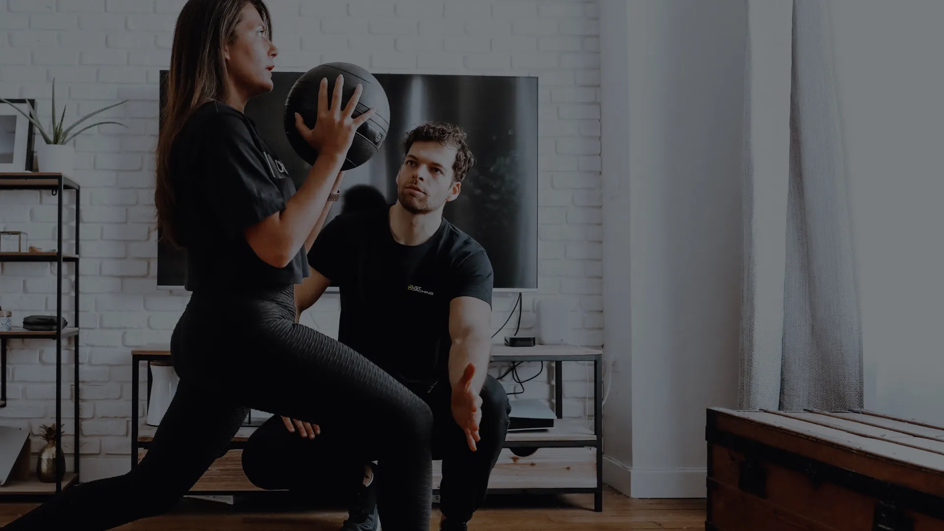 Une séance de coaching sportif à domicile